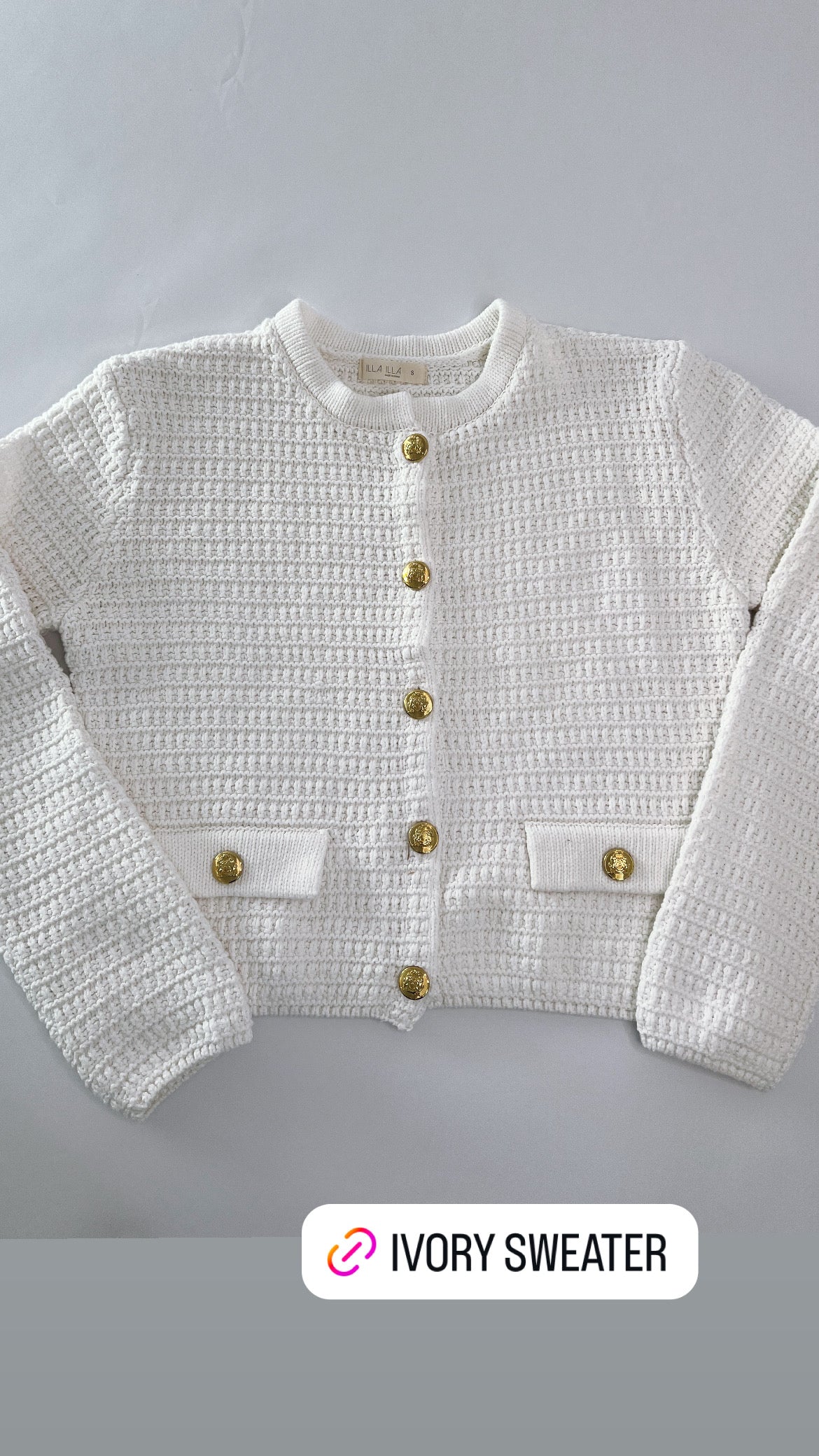 Ivory Sweater Jacket