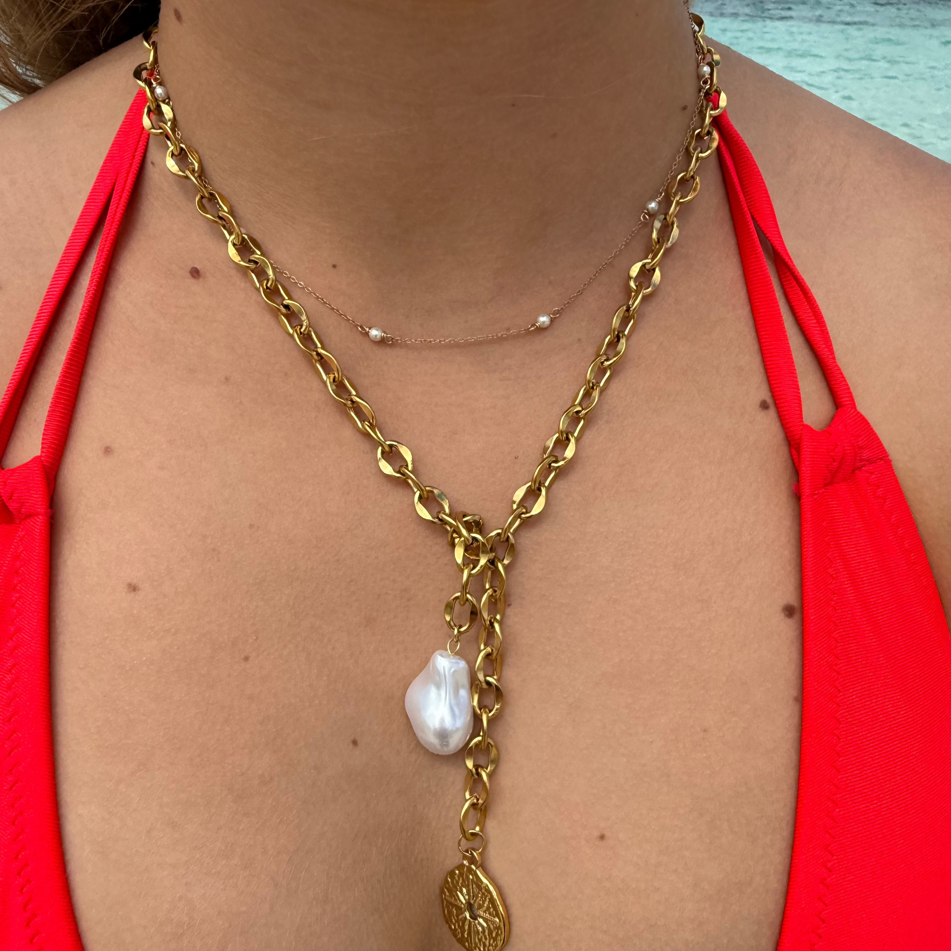 Bailey Necklace with pearl