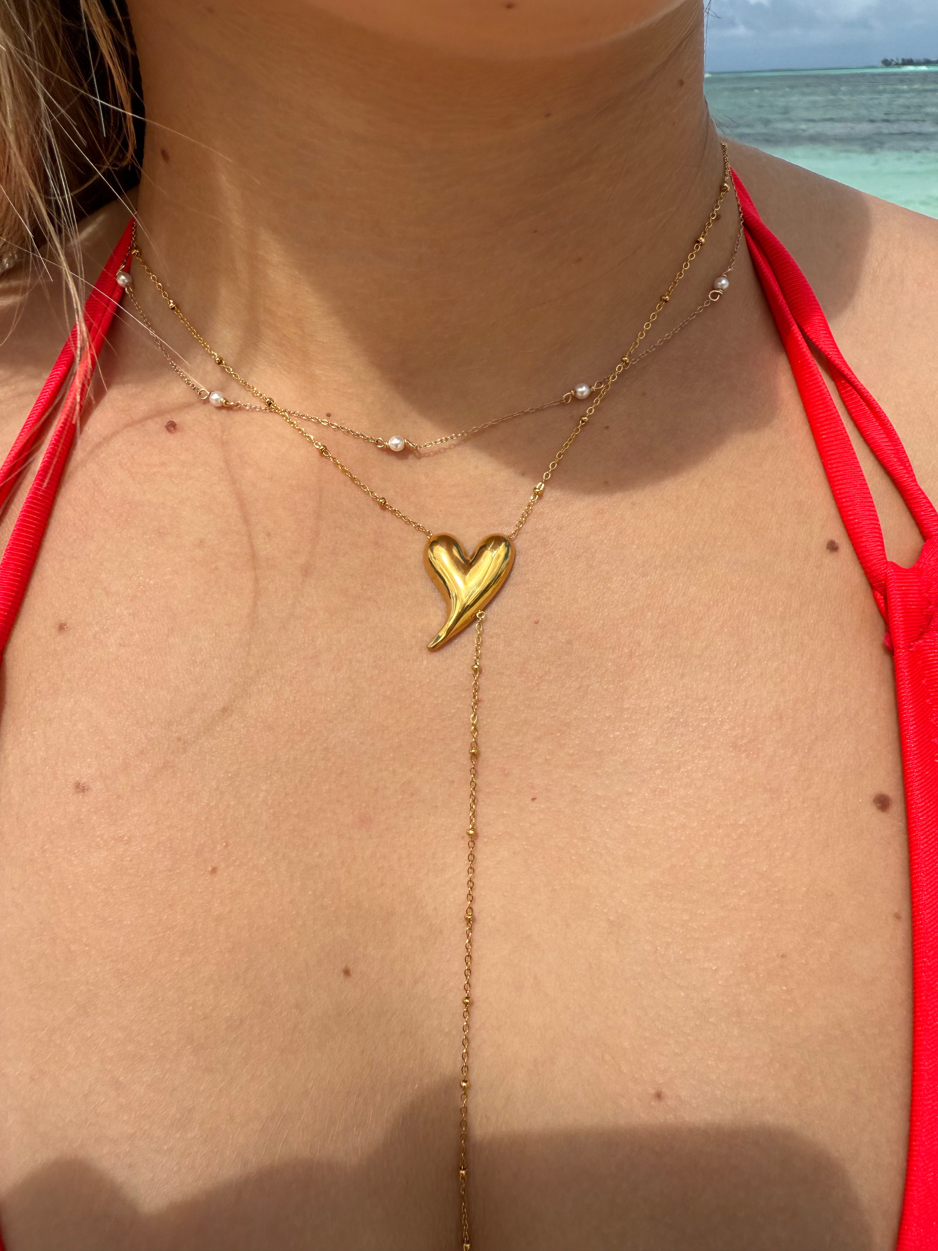 Carlsy Double heart necklace