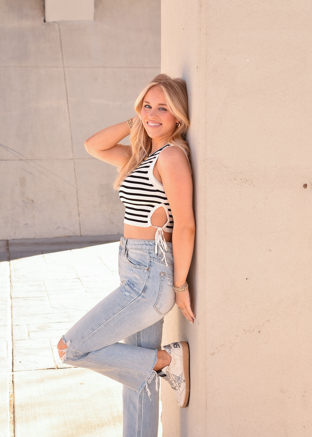 MADISON TOP Sleeveless Rib knit tank