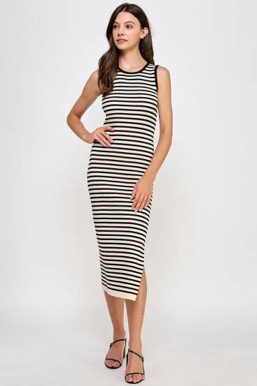 Stripe Maxi dress