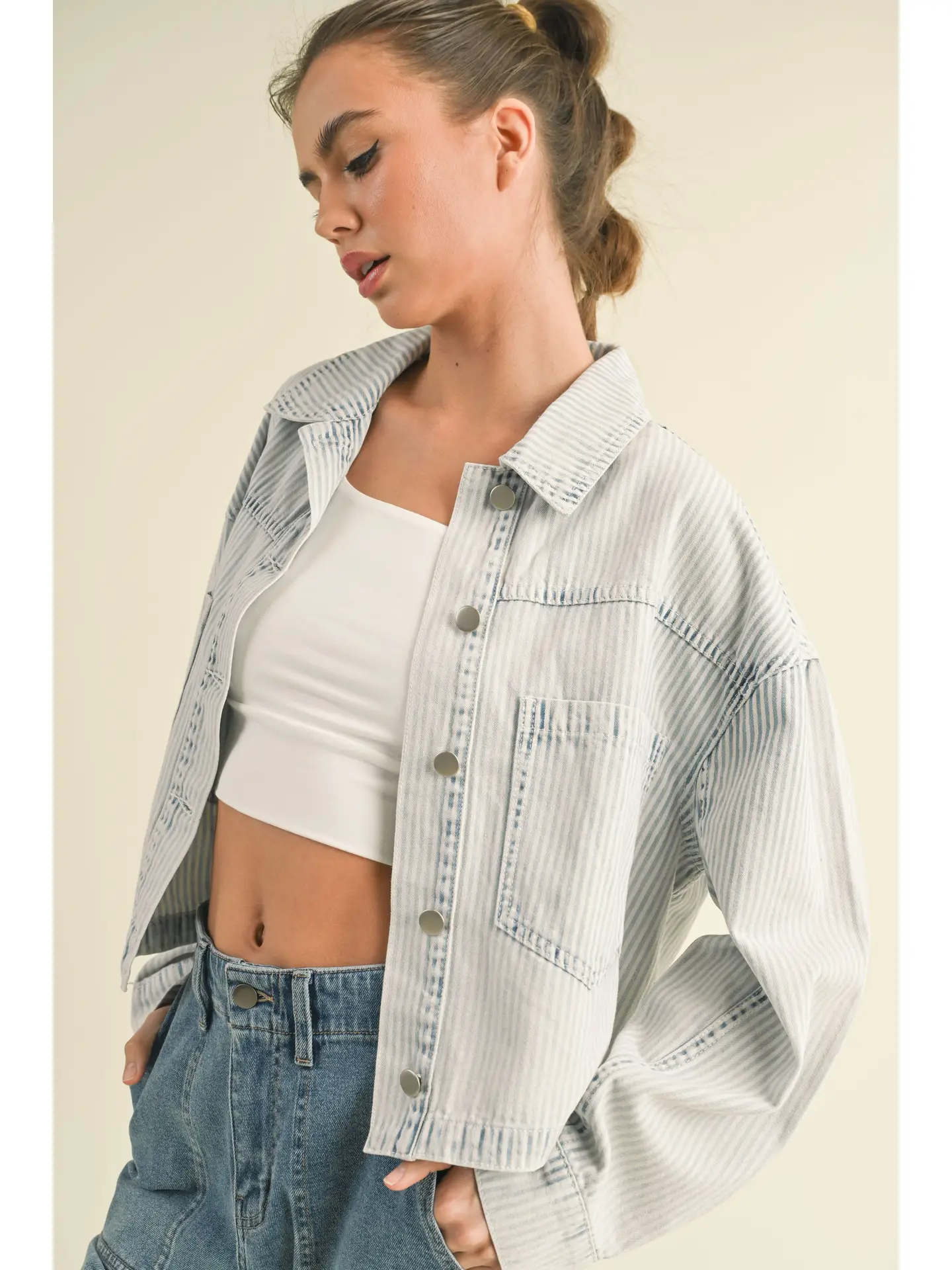 Santorini stripe jacket