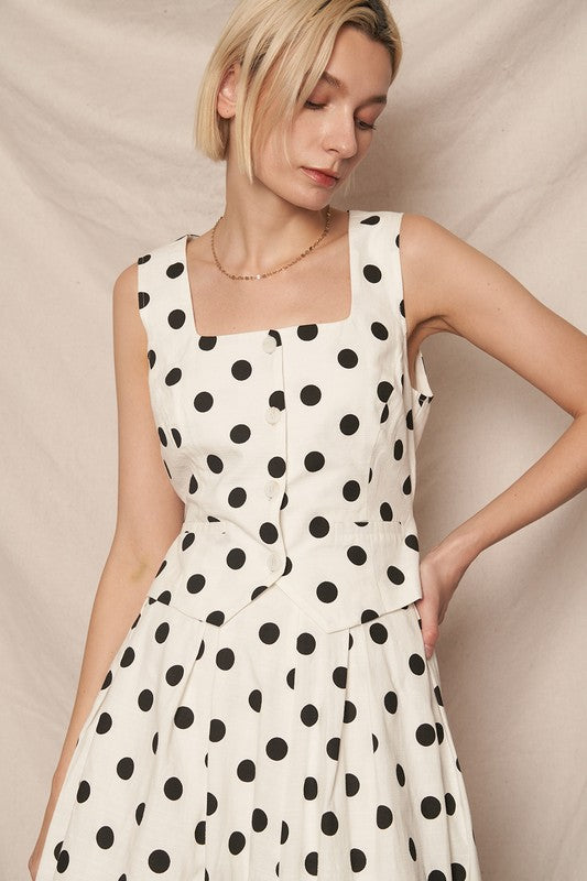Polka Dot vest top
