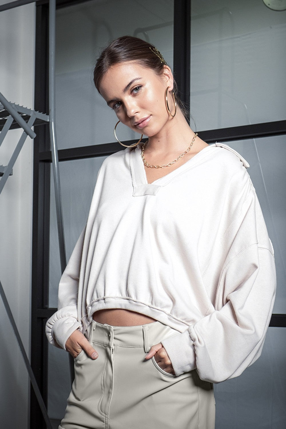 Dreamy days white two piece shorts set-white