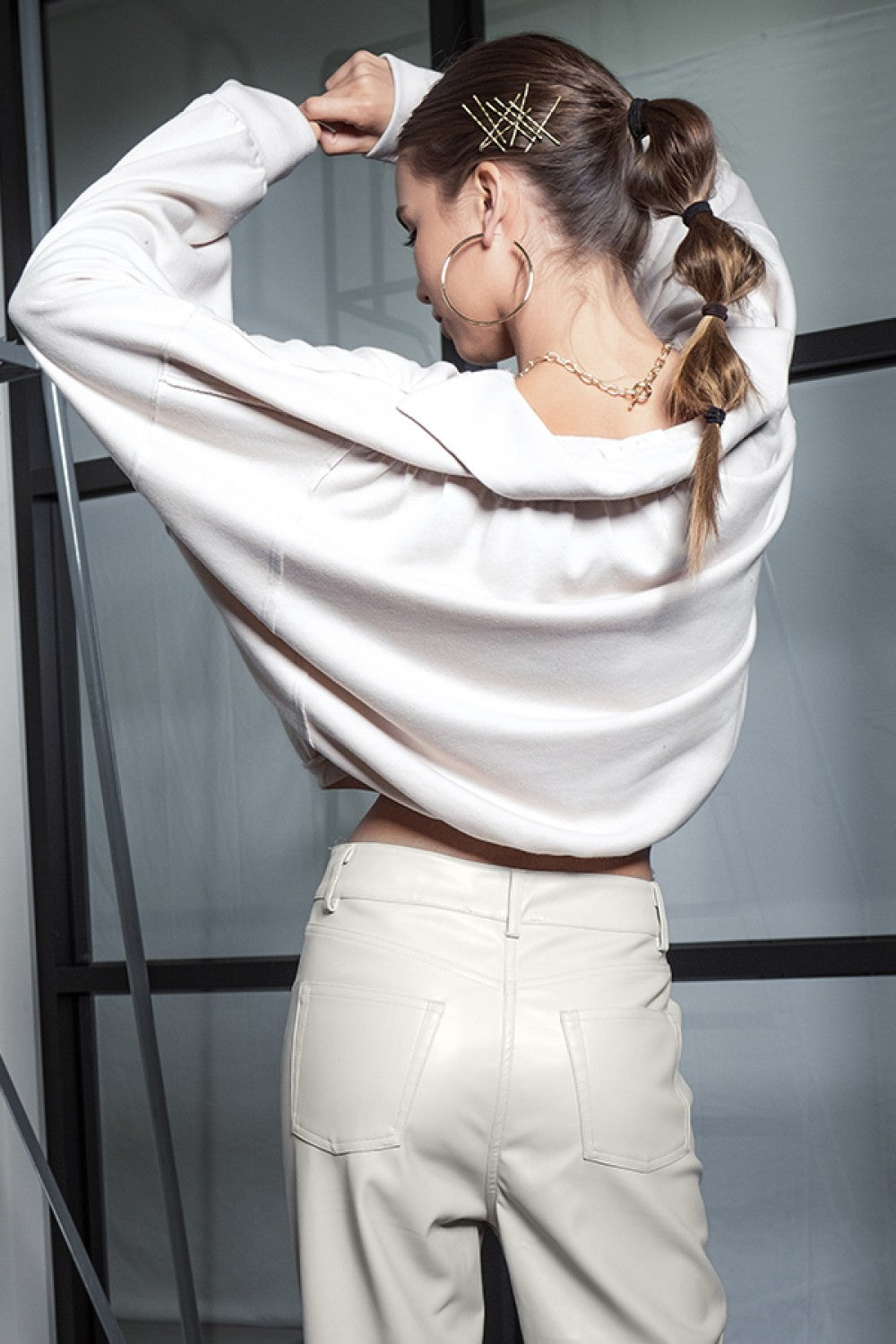 Dreamy days white two piece shorts set-white