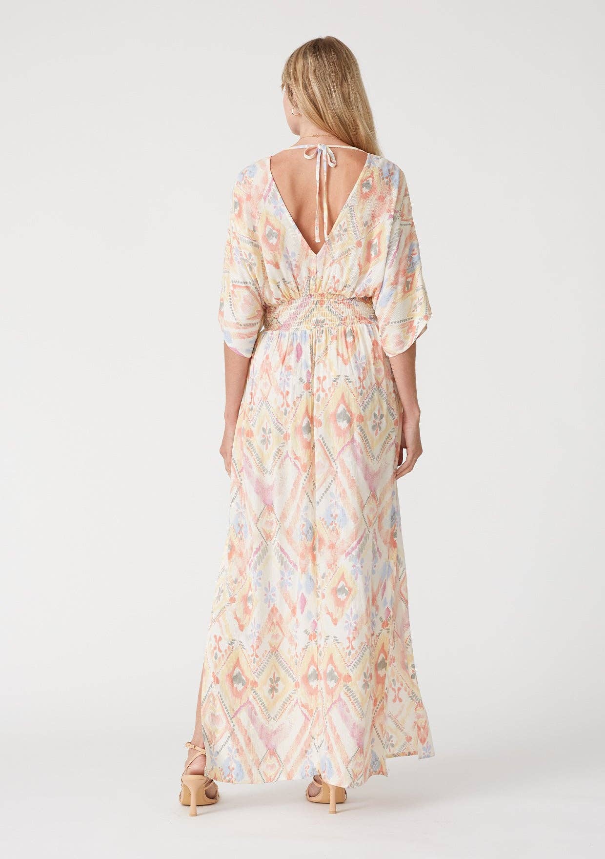 ARISTA Bohemian Smocked Maxi Dress