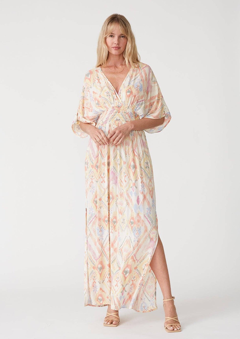 ARISTA Bohemian Smocked Maxi Dress