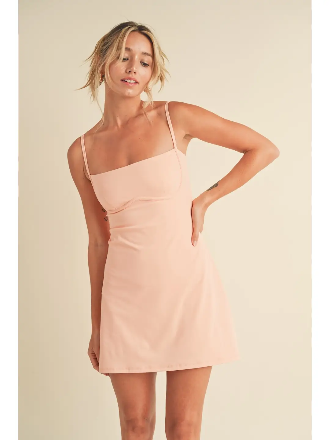 PAYTON Sweetheart Dress-peach