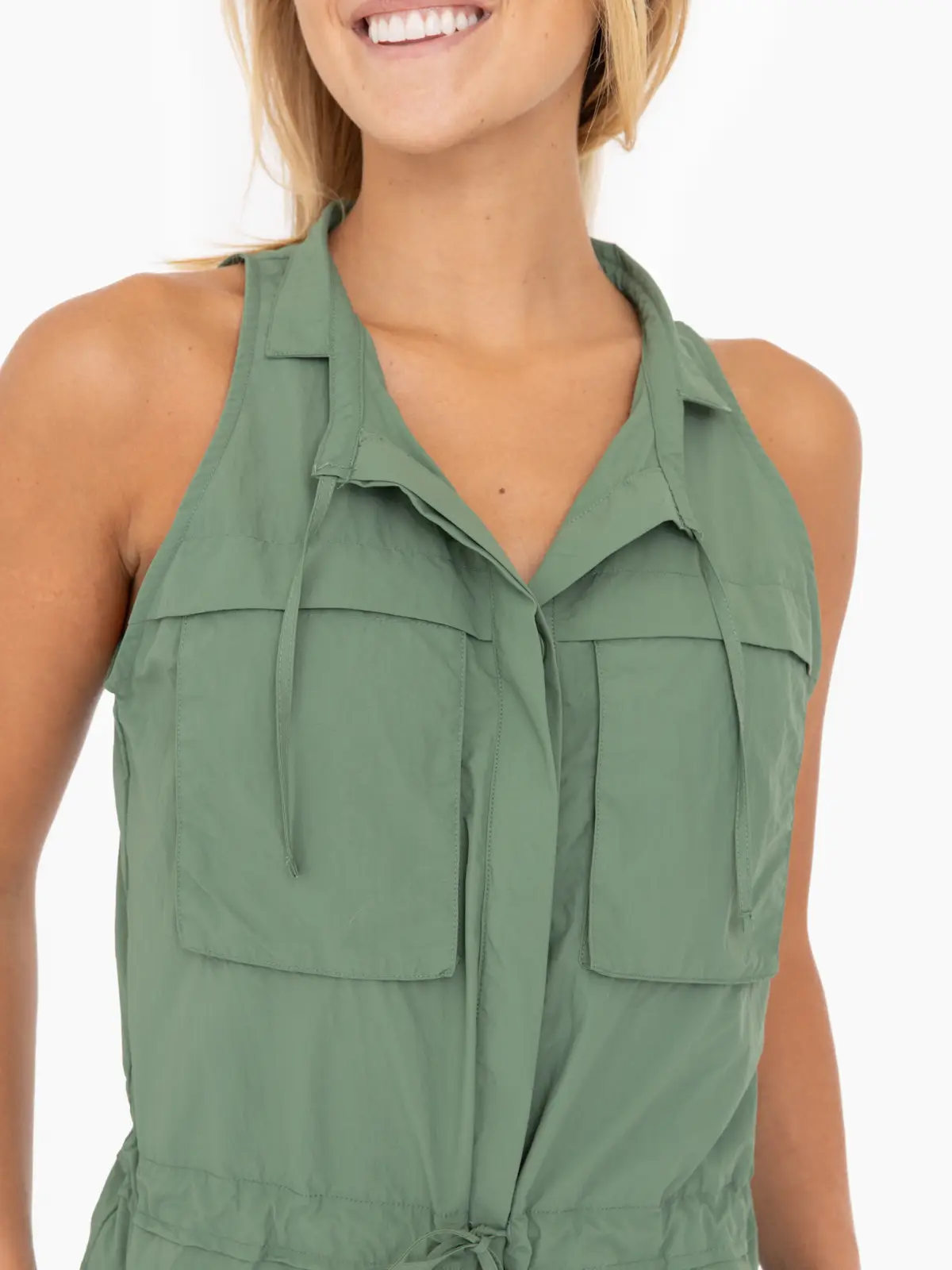 DENVER SLEEVLESS CARGO ROMPER