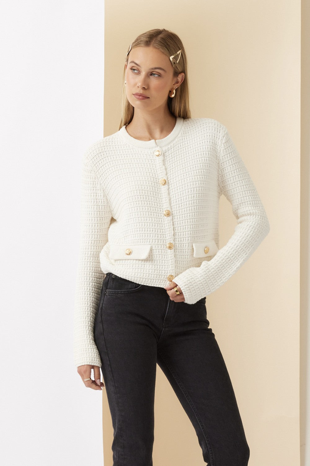 Ivory Sweater Jacket