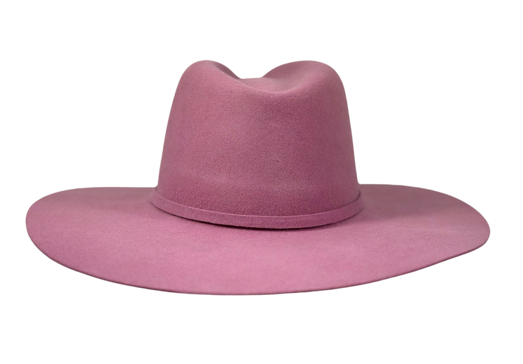 Nashville Round -western straight brim hat-Mauve