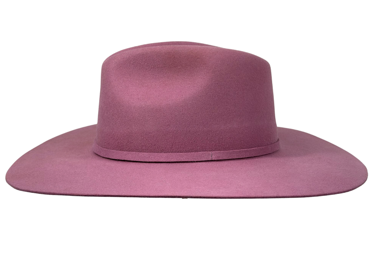 Nashville Round -western straight brim hat-Mauve