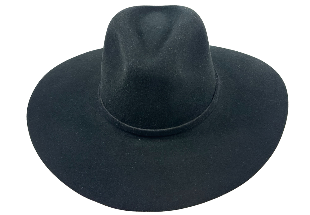 Nashville Round -western straight brim- black