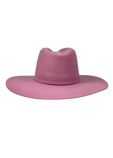 Nashville Round -western straight brim hat-Mauve