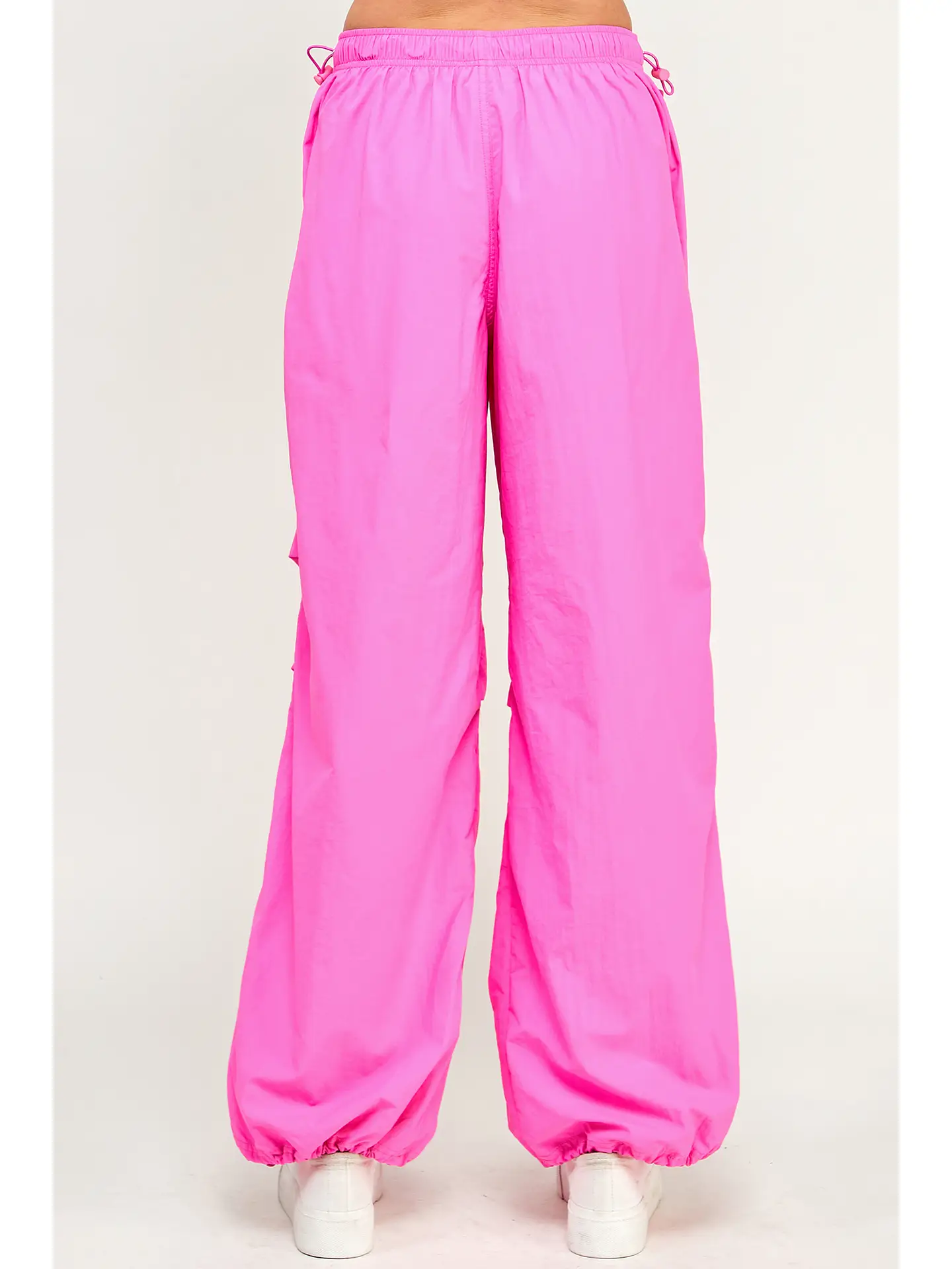 AFTER HOURS Parachute wide leg pant- pink