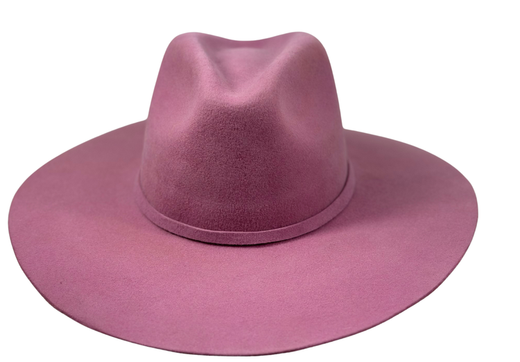 Nashville Round -western straight brim hat-Mauve