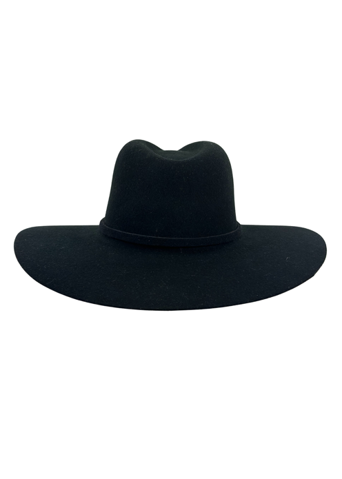 Nashville Round -western straight brim- black